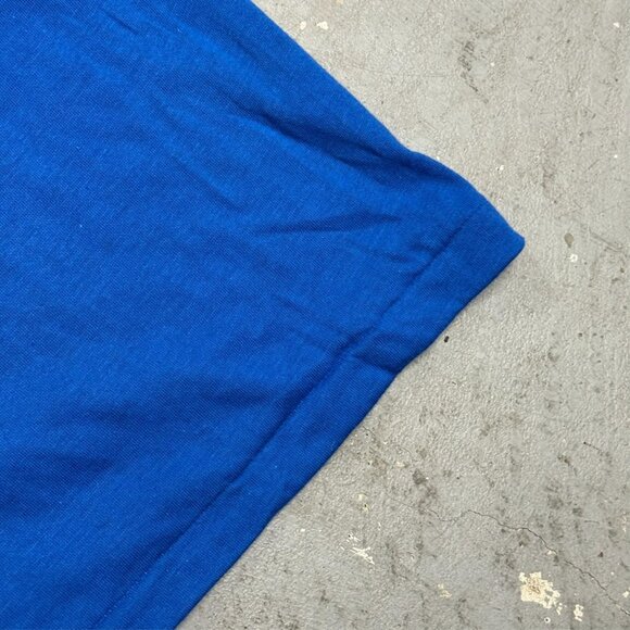 Vintage 80s BMO Bank of Montreal Single Stitch TShirt Blue Large - Picture 5 of 7
